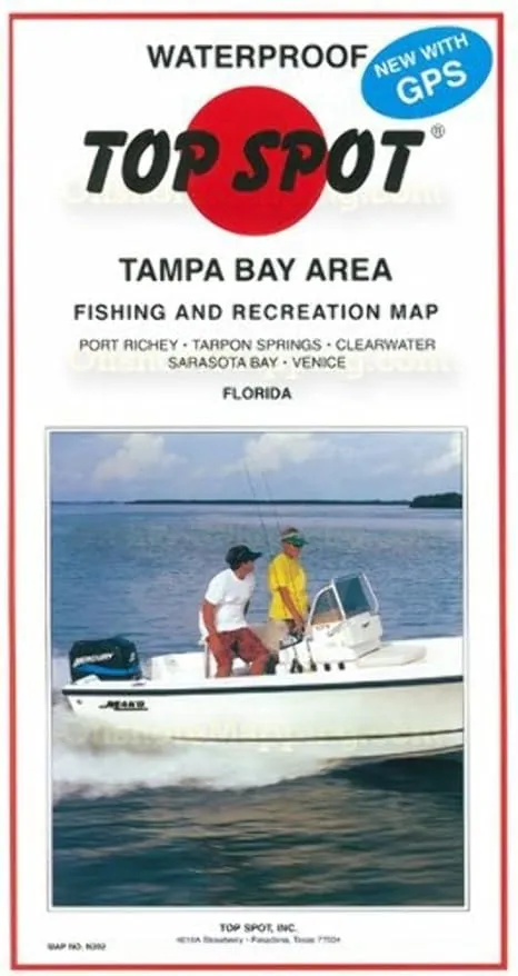 Map N202 Tampa Bay Area Fishing And Recreation Map Port Rickey To Venice