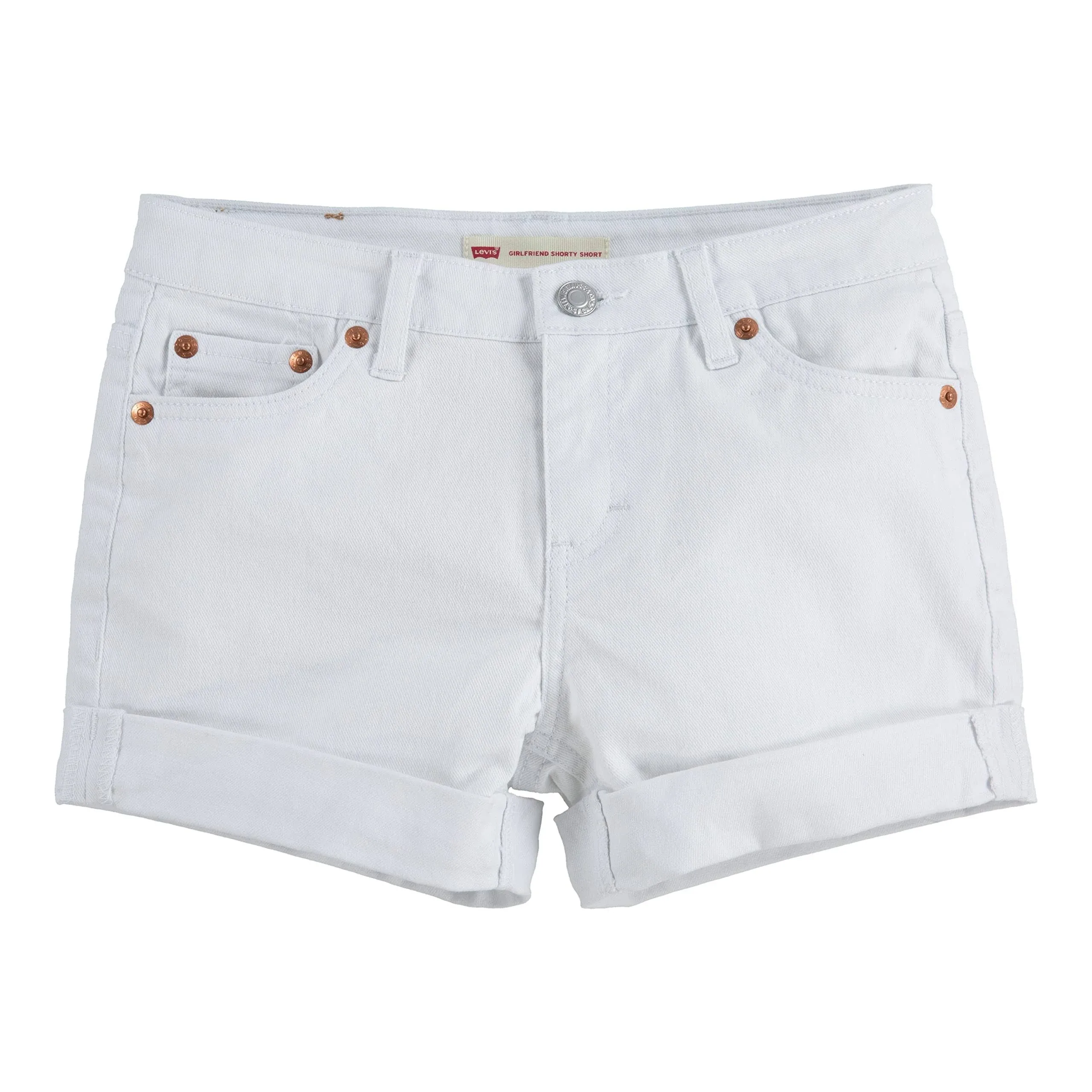 Levi's Girlfriend Big Girls Shorty Shorts 7-16 - White 16