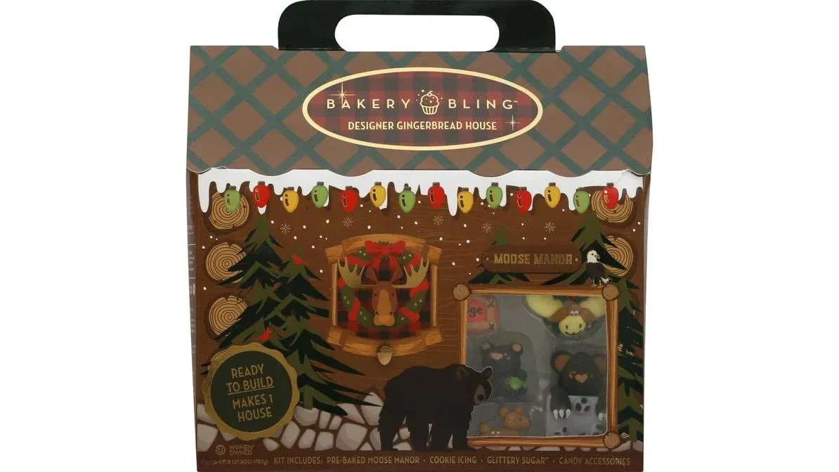 Bakery Bling Moose Lodge Gingerbread House