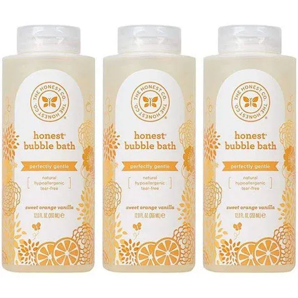 The Honest Company Honest Bubble Bath  Sweet Orange Vanilla 12fl oz Lot of 3