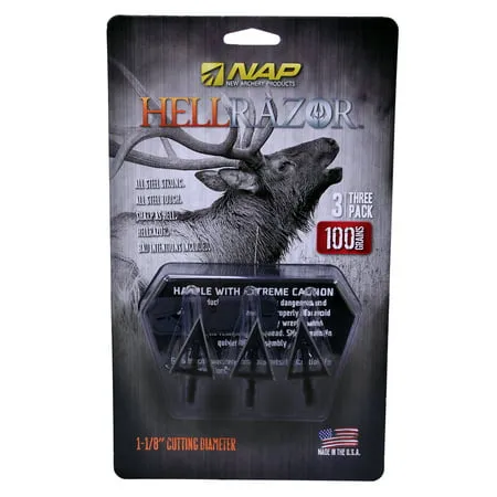 Nap Hellrazor 100 Grain Broadheads (3 Pack)