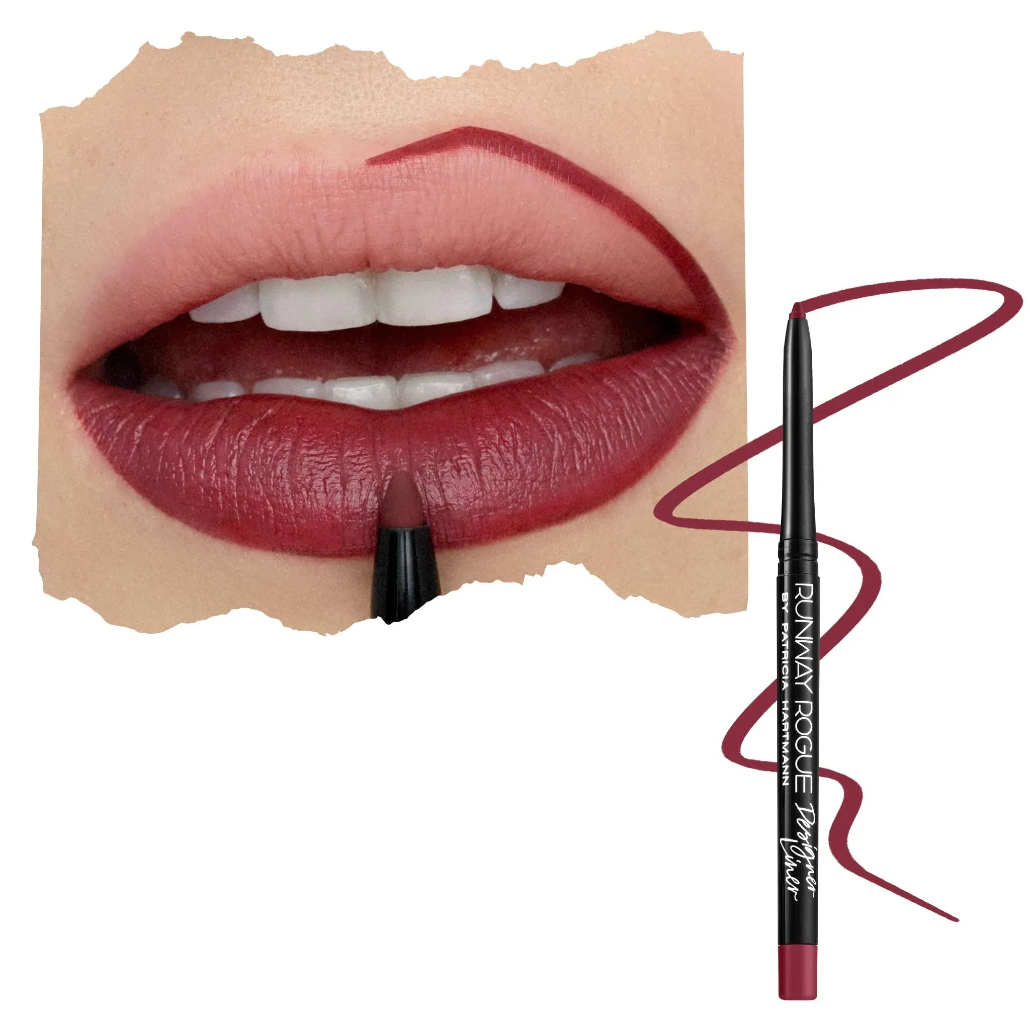 Runway Rogue Designer Liner Lip Pencil Matte Lip Liner and Sharpener