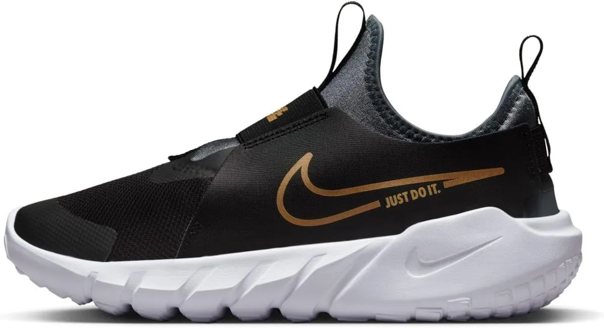 Nike Boys Flex Runner 2 - Running Shoes Black/Gold Size 07.0