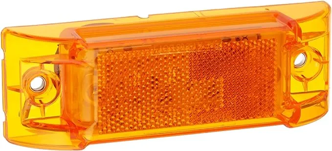 Truck-Lite® 2150A - Signal-Stat Series 2&quot;x6&quot; Reflectorized Sealed Yellow Rectangular Bolt-on Mount LED Clearance Marker Light