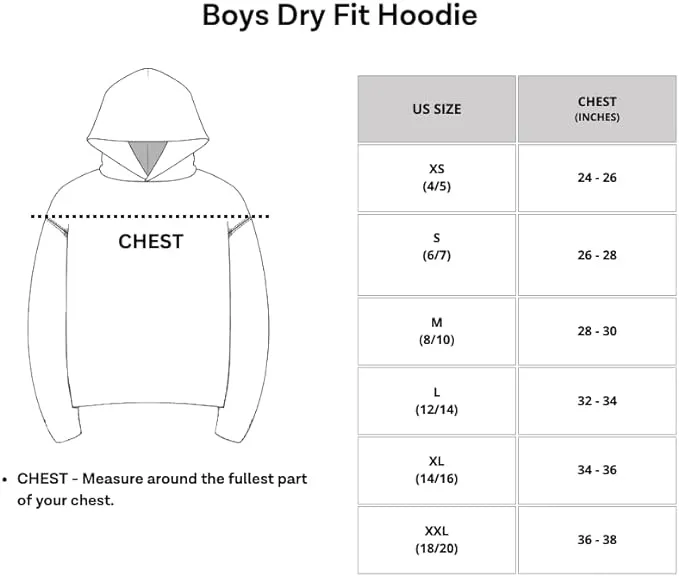 Real Essentials 3 Pack: Dry-Fit Youth Boys Teen Active Long Sleeve Hoodie ...