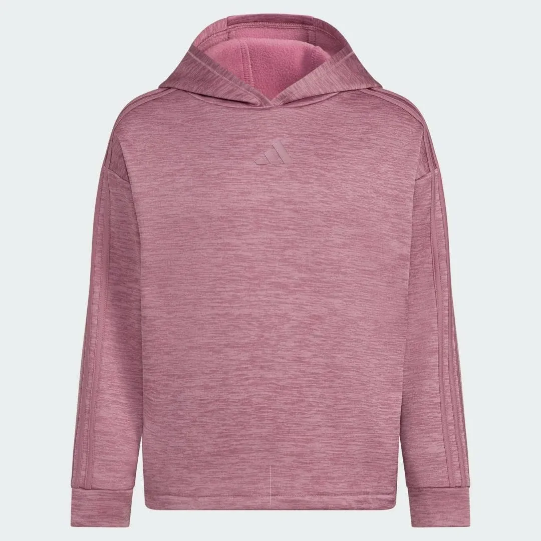 Girls' Adidas Game & Go Fleece Hoodie Medium Orchid Heather