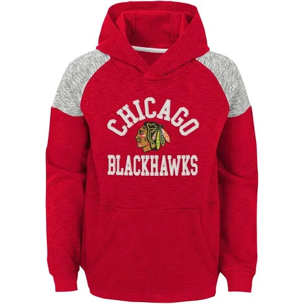 Outerstuff NHL Youth (8-20) Chicago Blackhawks Linebacker Fleece Hoodie