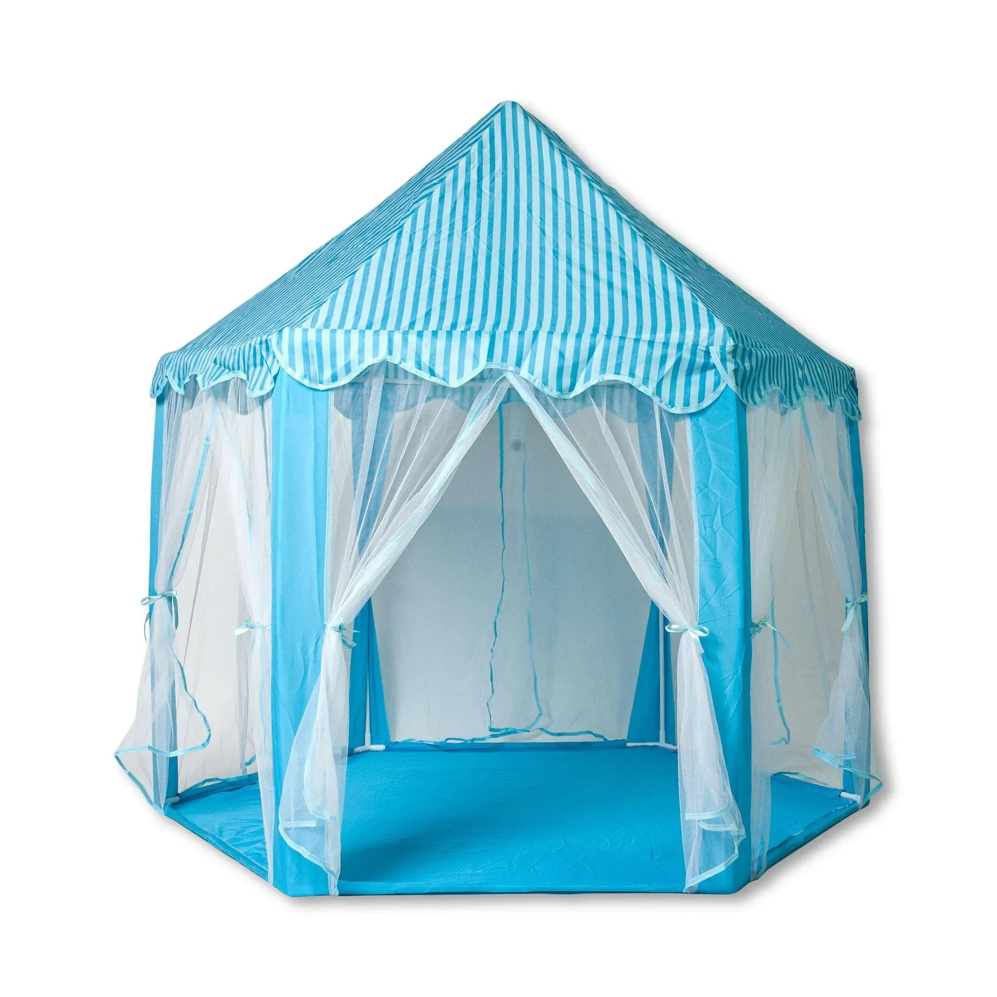 Blue Hexagon Fantasy Castle Play Tent 53 x 47 x 55 Inches