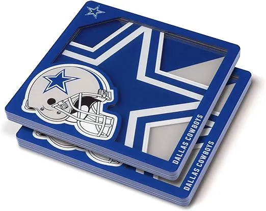 Dallas Cowboys 3D Drink Coasters