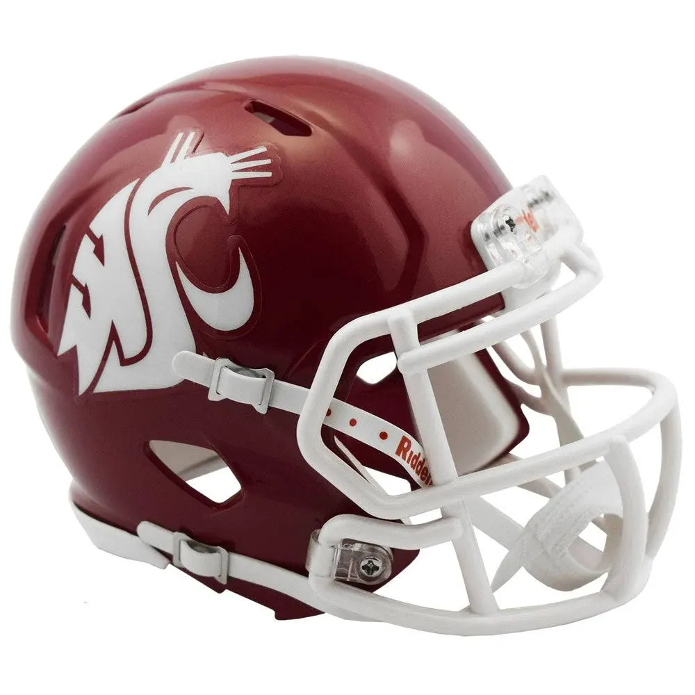 Washington State Cougars Riddell Speed Mini Collectible Crimson Football Helmet