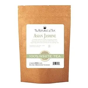 The Republic of Tea Asian Jasmine White Tea, 250 Tea Bags, Authentic 100% White