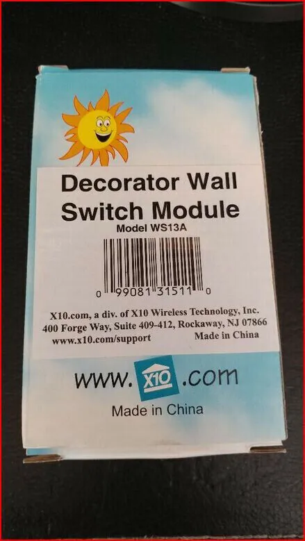 NEW Non-Dim Switche For Fluorescent/Halogen/Appliance Loads X10 WS13A 20 Amp