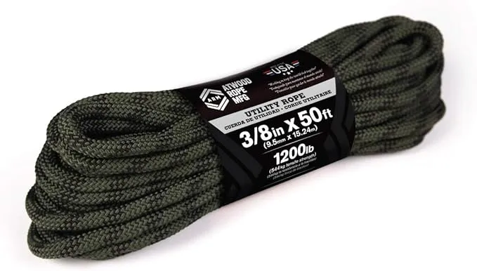 Atwood Rope 50 ft. Braided Utility Rope - Camo