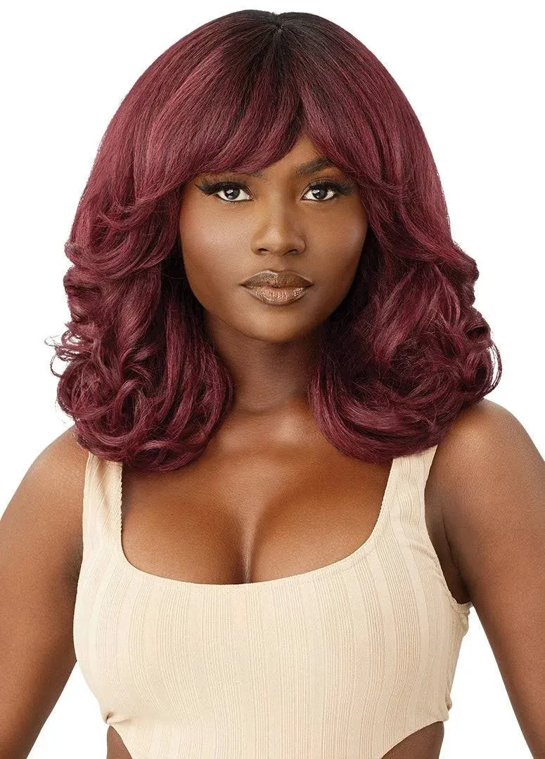 Outre Wigpop Synthetic Hair Full Wig - JASMIYAH 14" 1B - Off Black