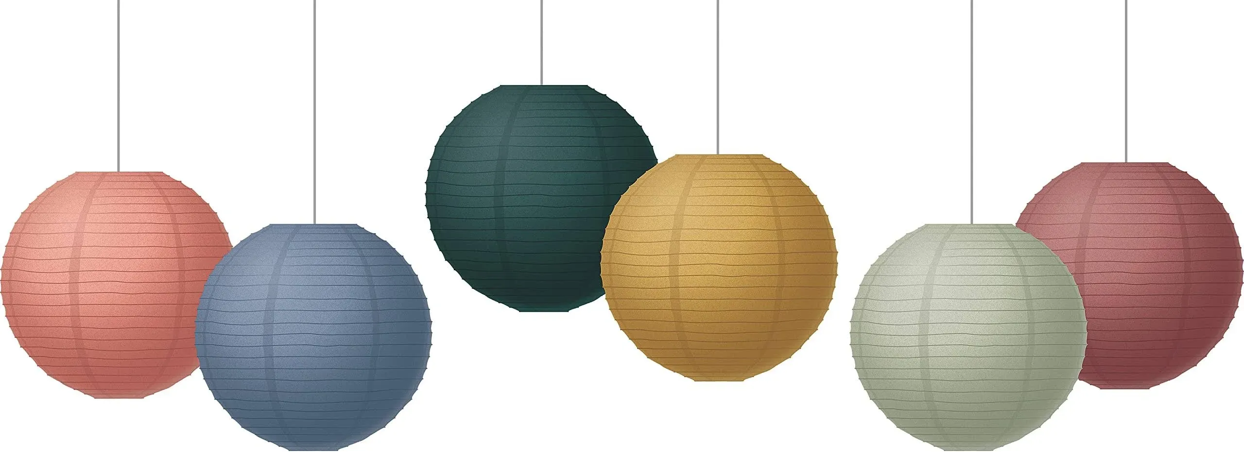 Wonderfully Wild 8&#034; Hanging Paper Lanterns