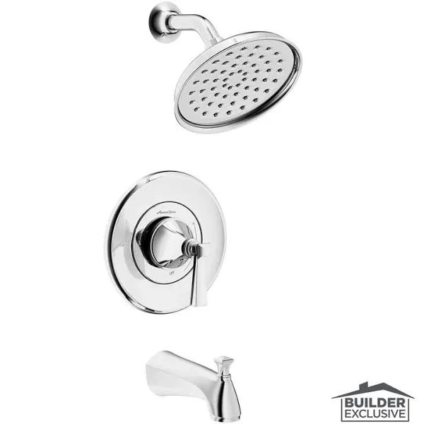 Glenmere Pressure Balance Tub/Shower Trim with 1.8 gpm Shower Head and Tub Spout - Polished Chrome