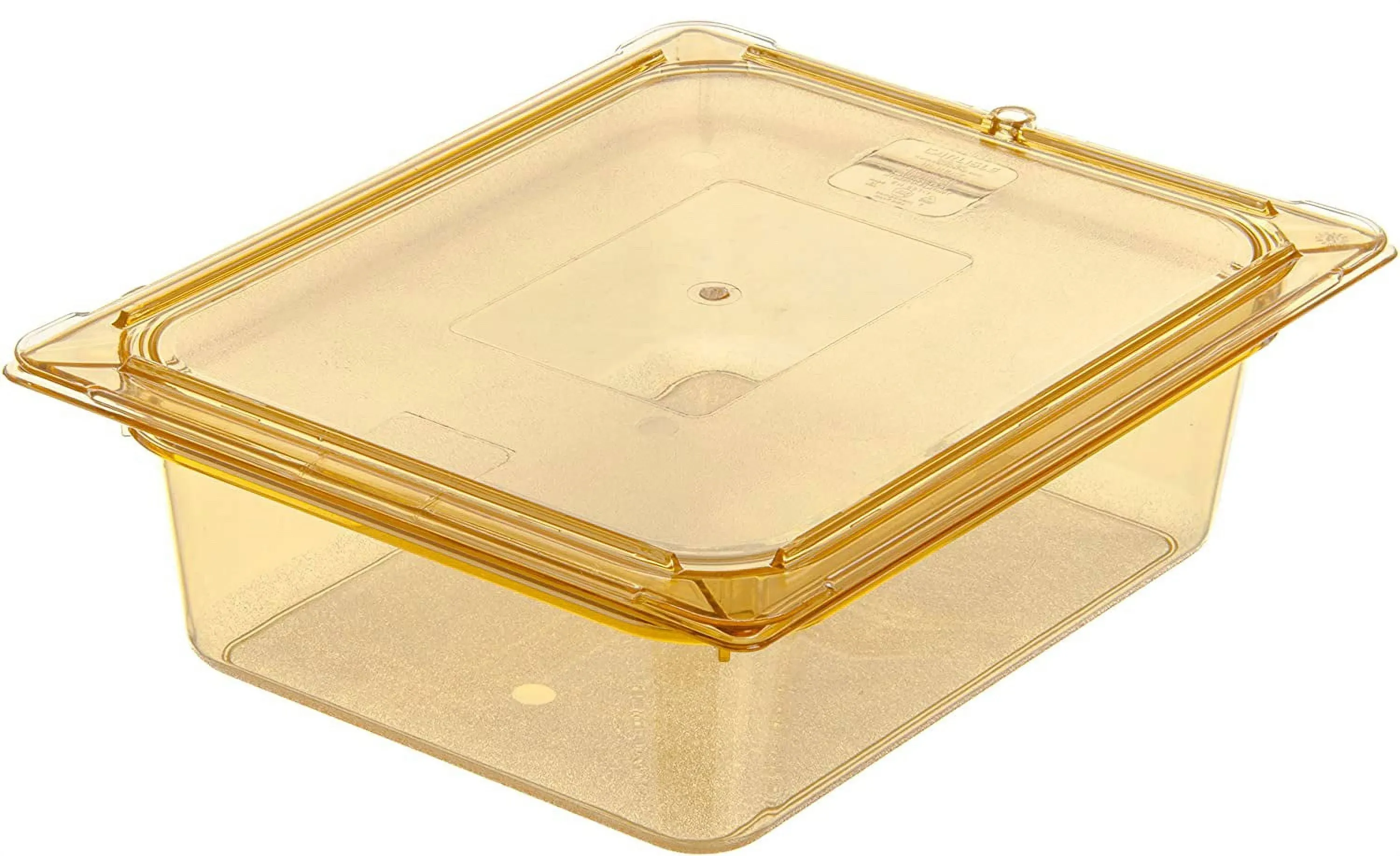 Carlisle 1/2 Size 4"D StorPlus High-Heat Food Pan, Amber 10421B13