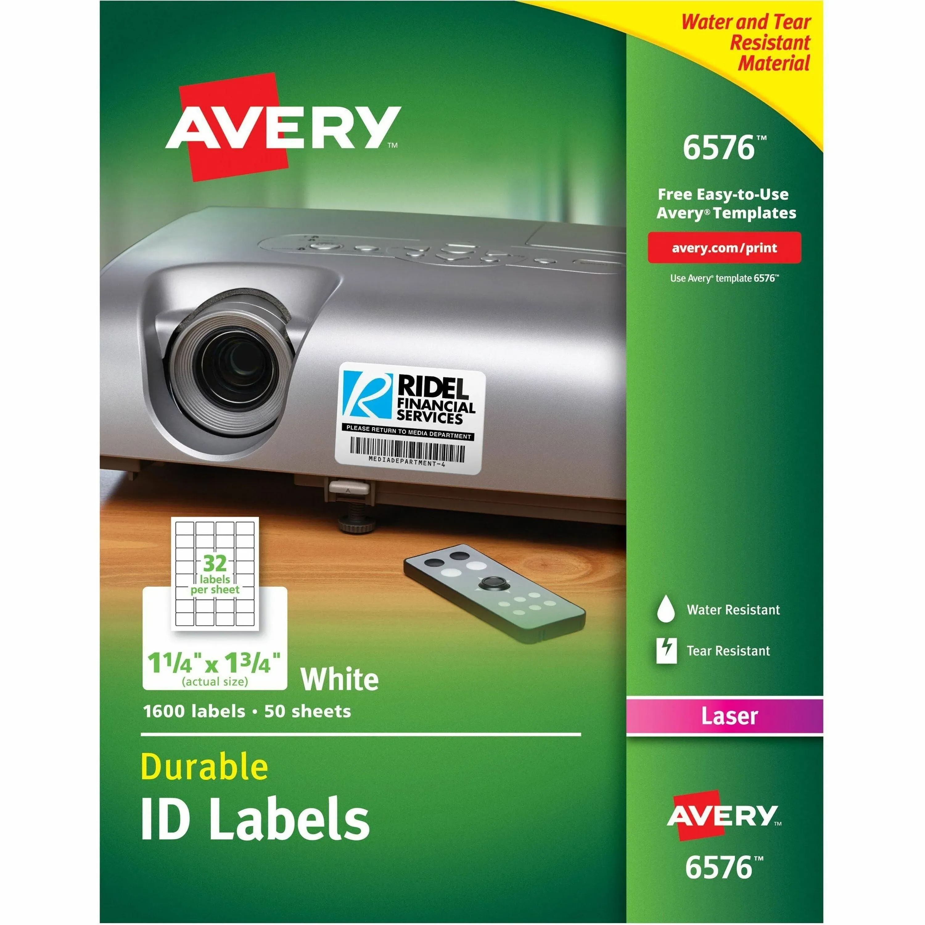 Avery TrueBlock ID Label 6576