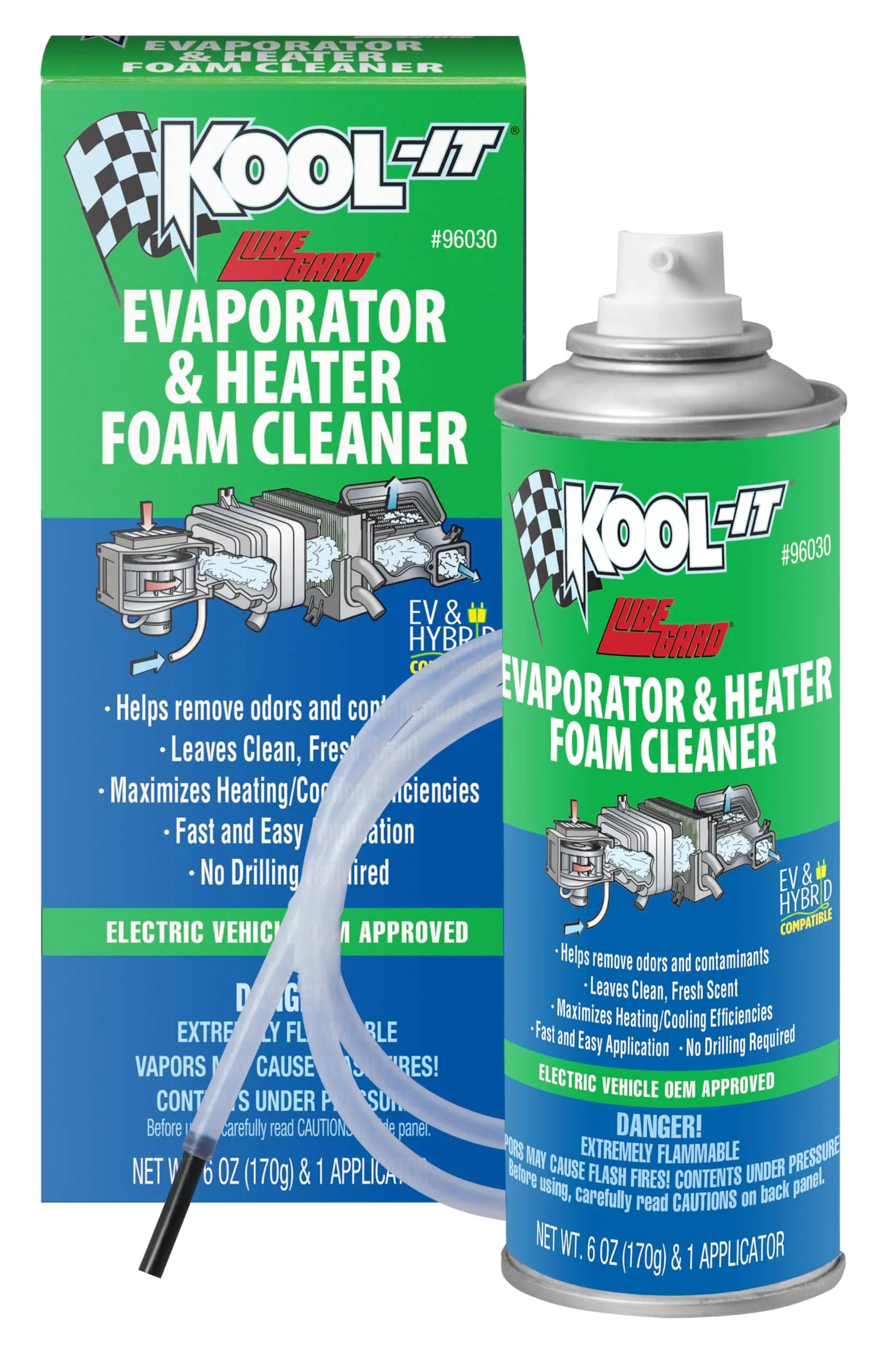 Lubegard Kool-It Evaporator Heater Core Air Conditioning Foam Cleaner