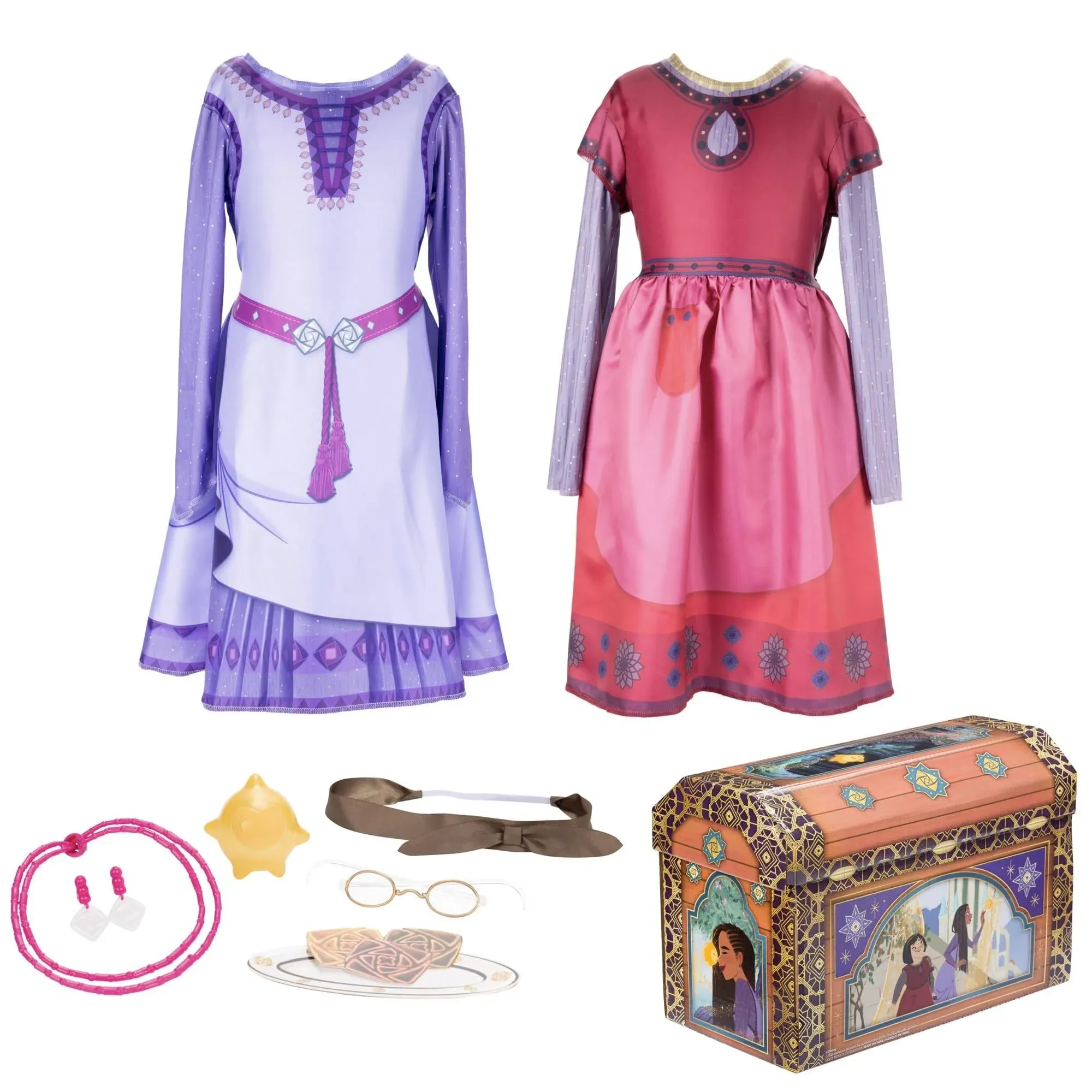 Disney Wish Asha & Dahlia Best Friends Dress Up Trunk (Sizes 4-6X)