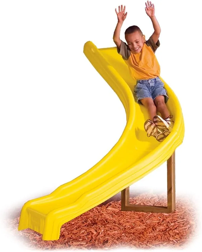 Swing-N-Slide Side Winder Slide, Yellow, 9+ ft