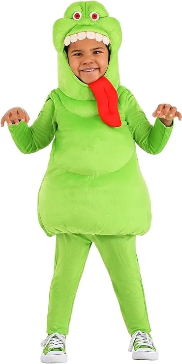 Ghostbusters Slimer Costume for Toddlers, Ectoplasm Ghost Buster Halloween Outfit for Boys and Girls