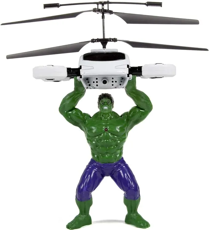 Avengers Hulk helicopter 2 Channel Flying Figure Infrared Helicopter 12” MARVEL