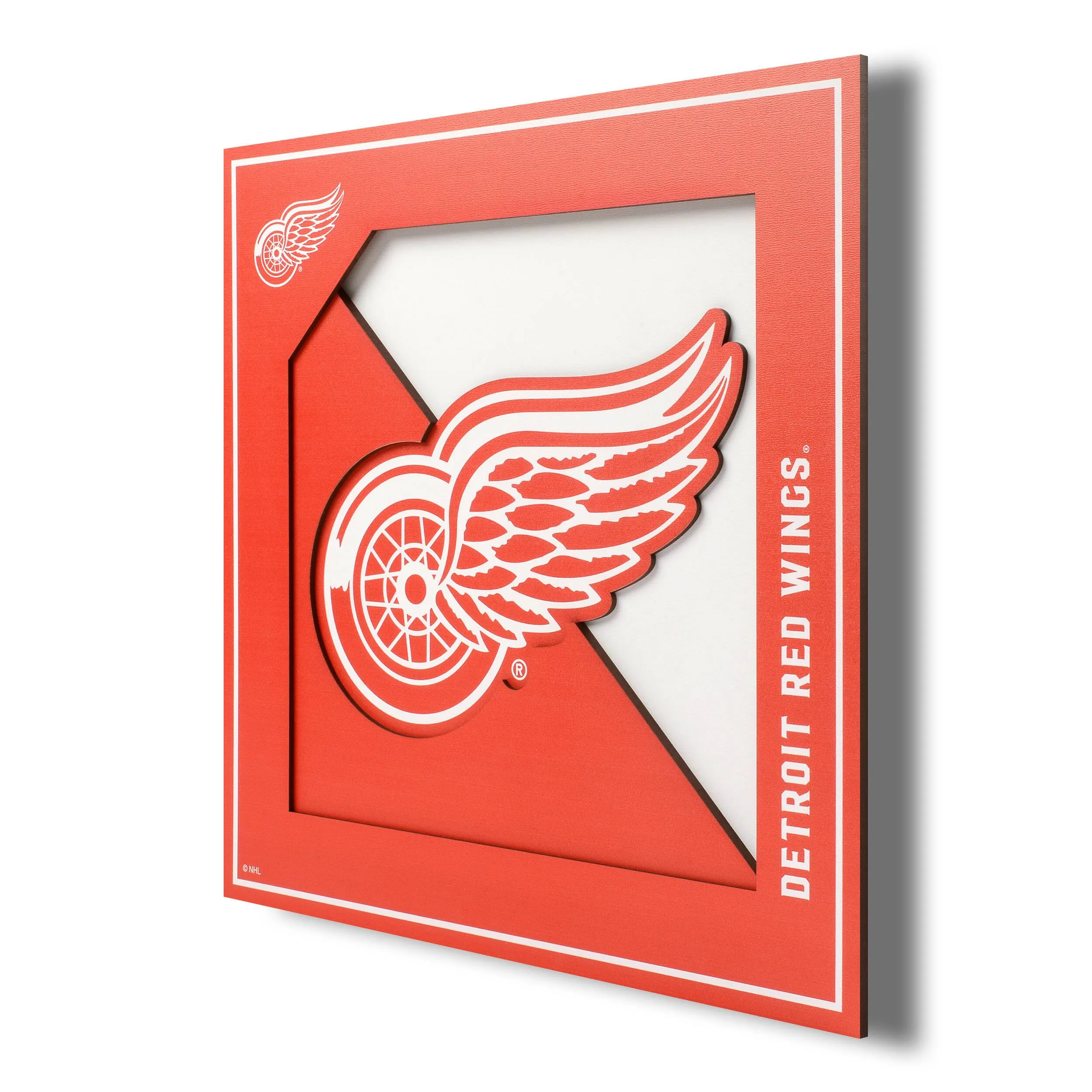 NHL 3D Logo Series Wall Art By Youthefan in Detroit Red Wings | 12" x 12" | Michaels®