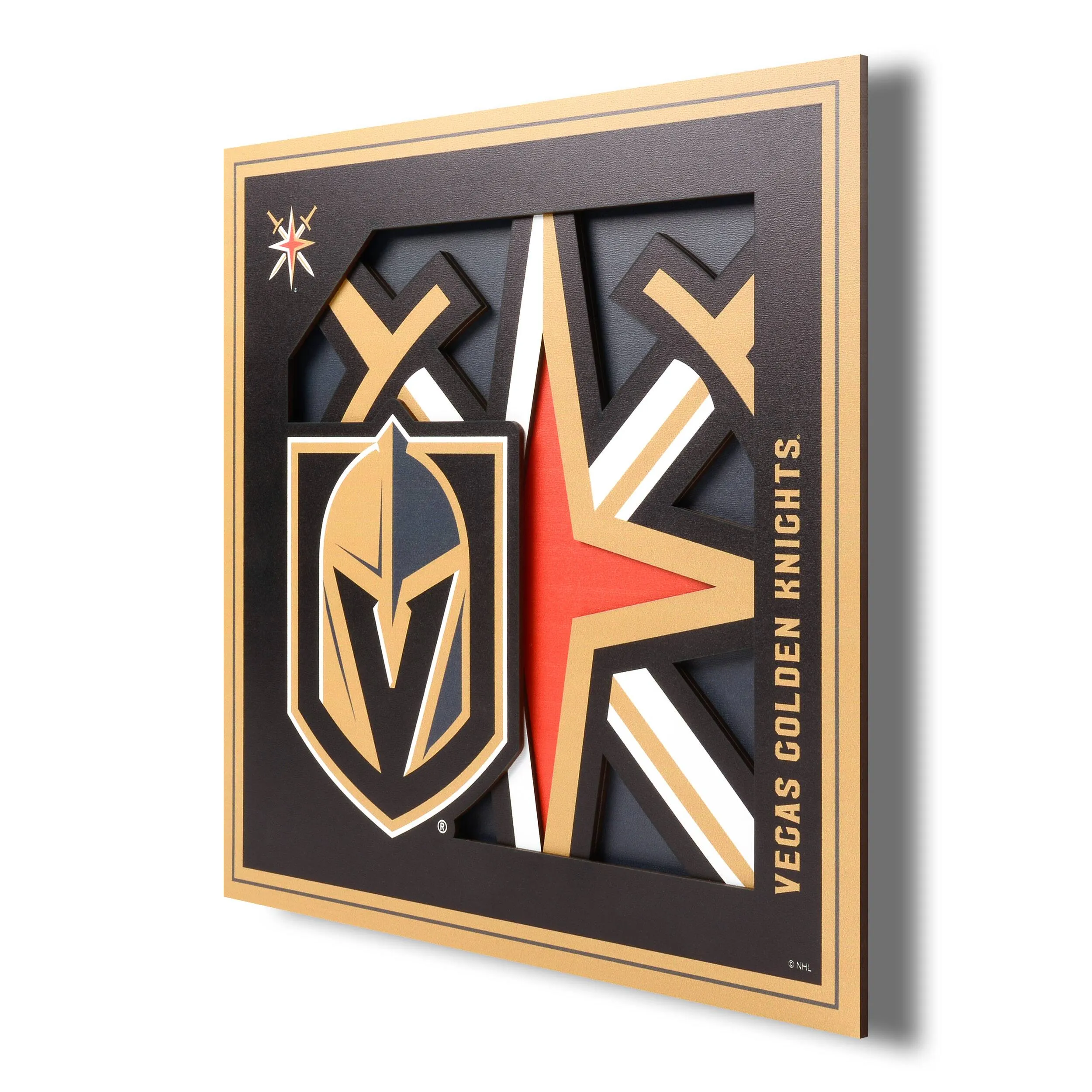 NHL 3D Logo Series Wall Art By Youthefan in Vegas Golden Knights | 12" x 12" | Michaels®