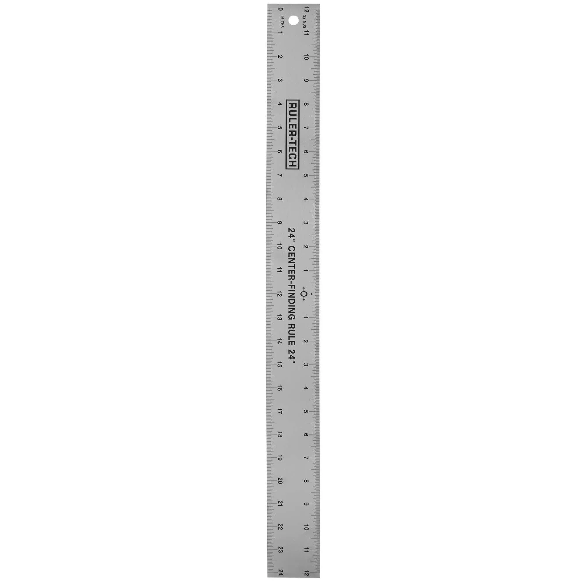 24" Stainless Steel Center Finder Ruler by Peachtree Woodworking - PW1366