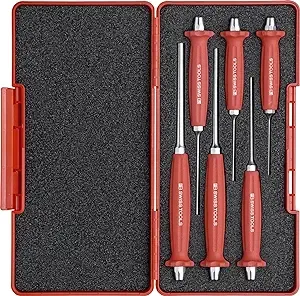 PB Swiss PB 758.SET Grip Parallel Pin Punch Set, 6 pcs