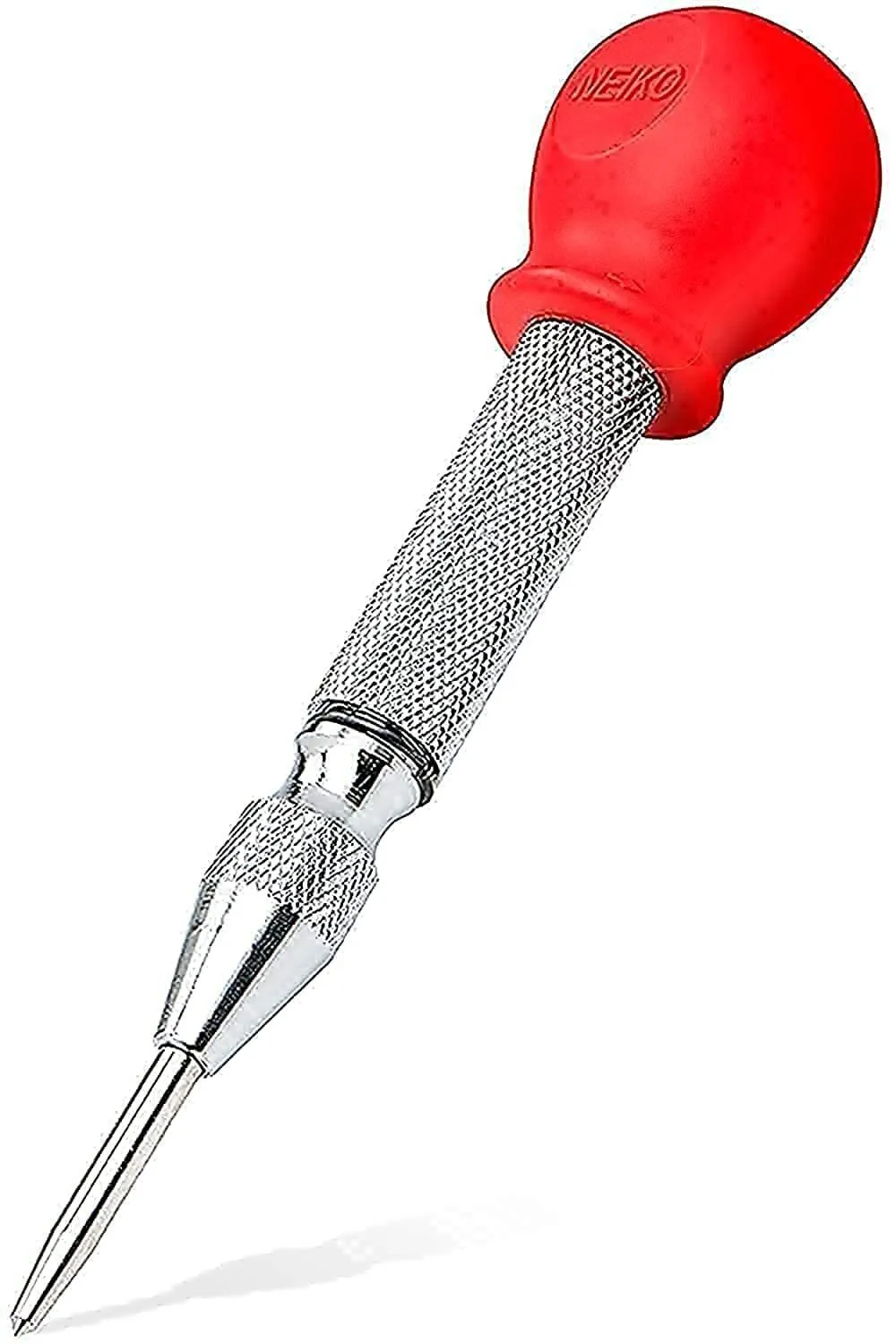 NEIKO 02638A 5-Inch Automatic Center Punch for Metal Adjustable Impact Spring L