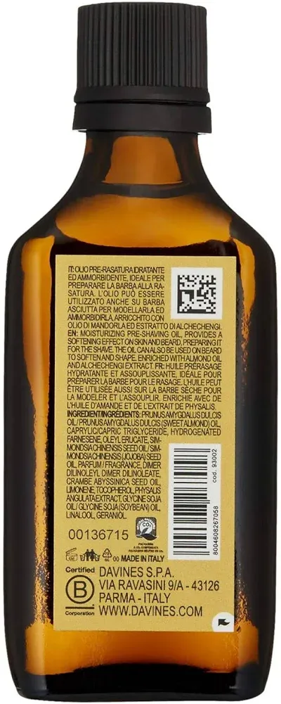 Davines Pasta & Love Pre-Shaving & Beard Oil 50ml