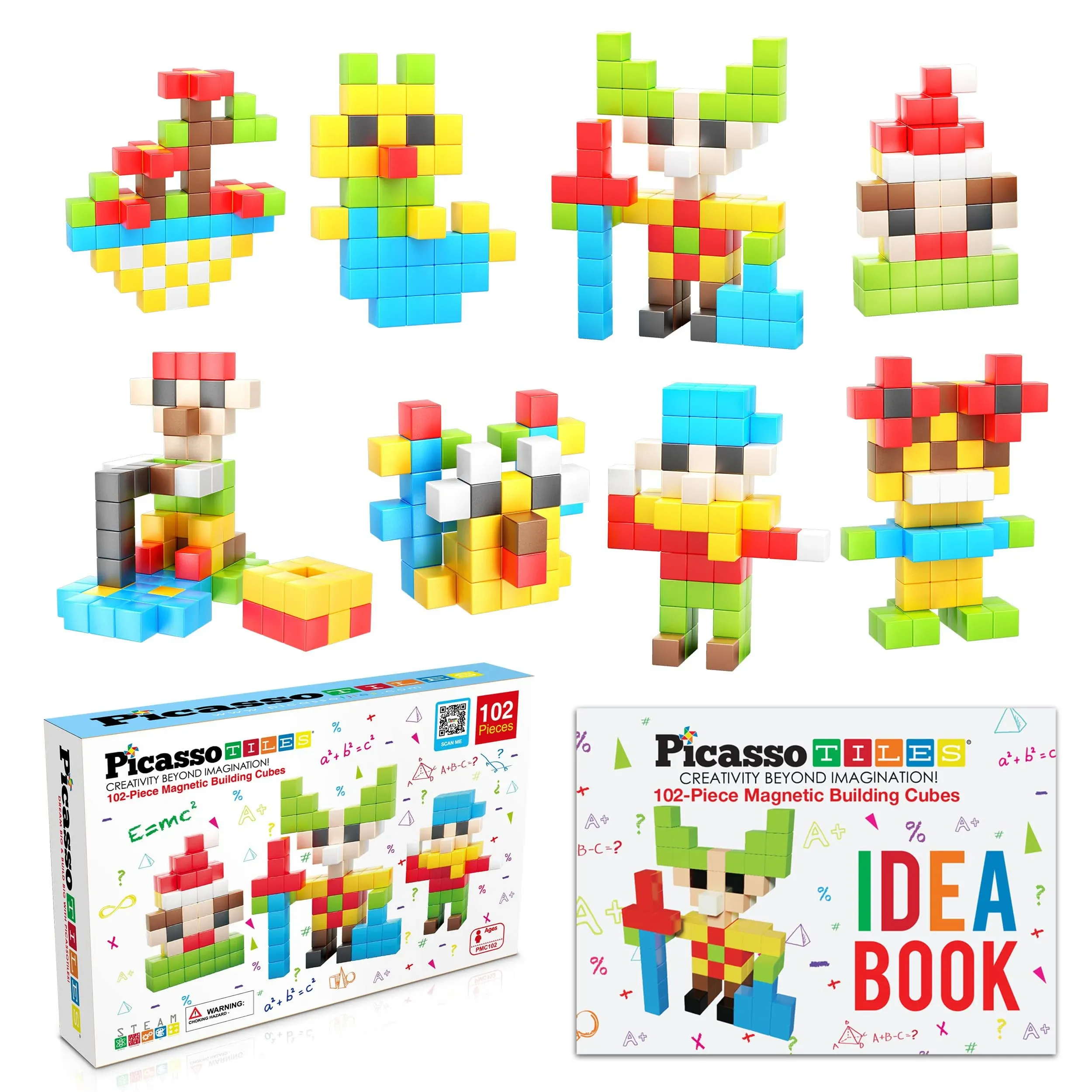 PicassoTiles 102 Piece Pixel Magnetic Puzzle