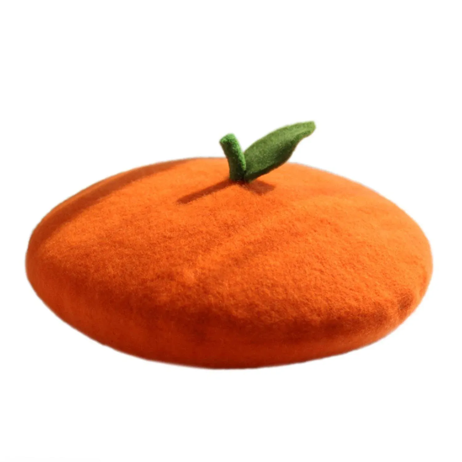 Kawaii Deer Ear Berets Hat Cute Funny Christmas Fruits Cap Orange Beret 