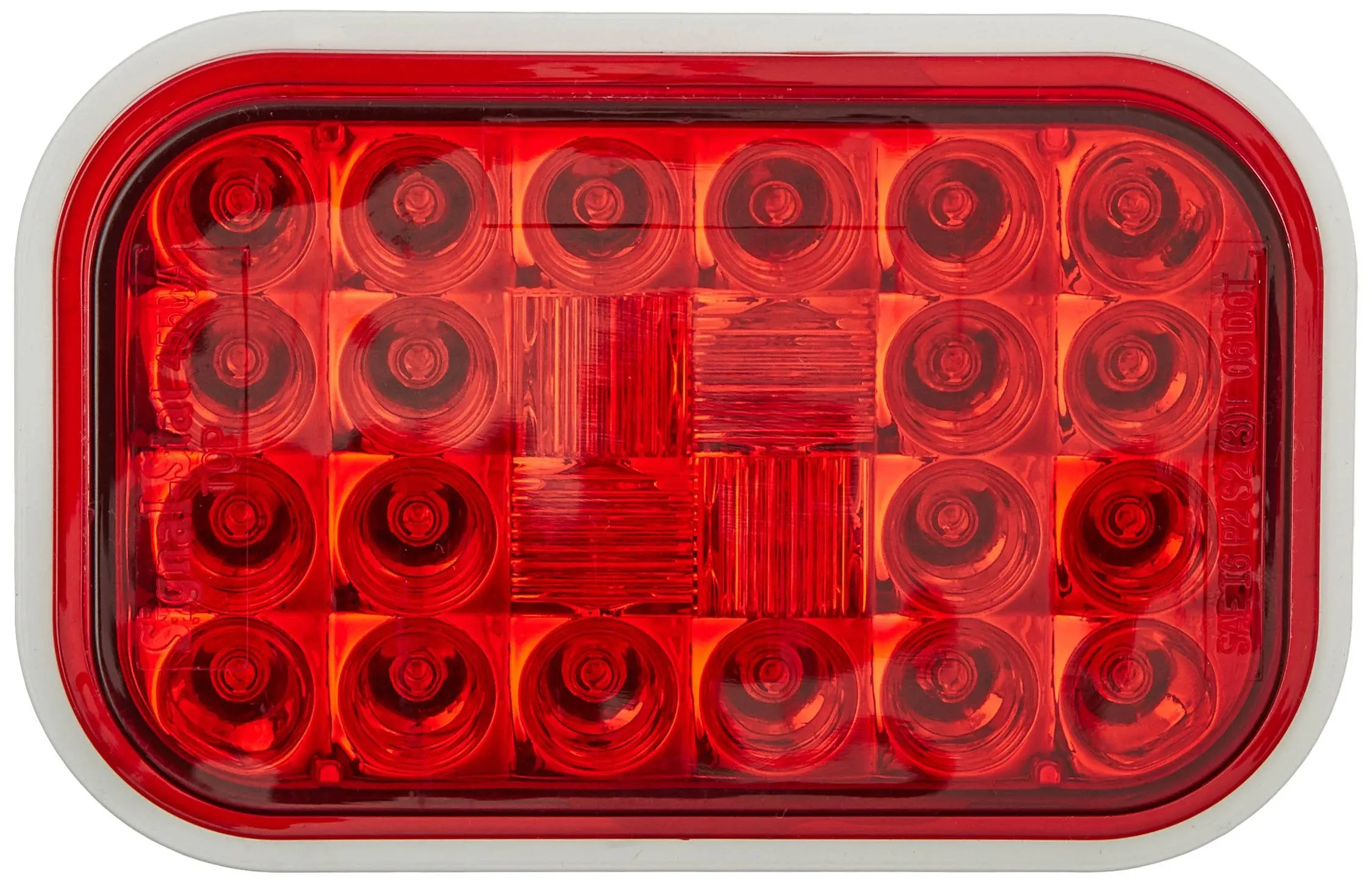 Truck-Lite® 4550 - Signal-Stat Series 3&quot;x5&quot; Red Rectangular Grommet Mount LED Combination Tail Light