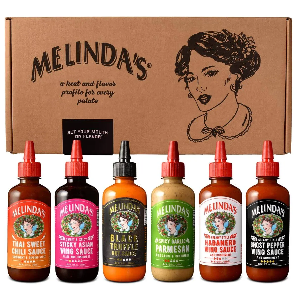 Melinda’s Craft Wing Collection - Craft Wing Sauce & Condiment Gift Set for ...