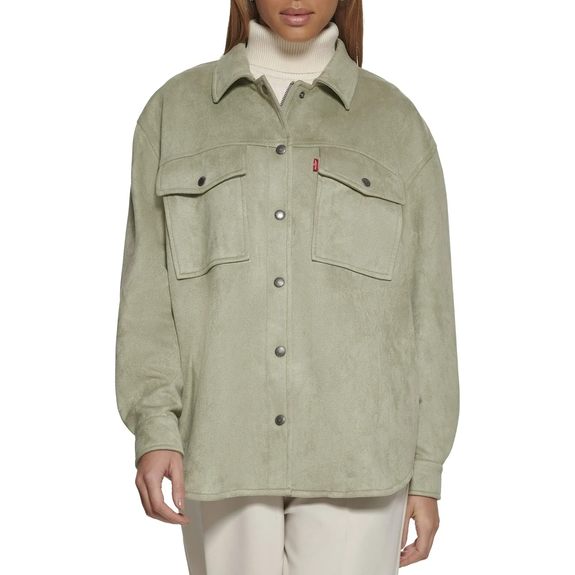 Levi&#039;s Women&#039;s Soft Faux Suede Shirt Jacket - Choose SZ/color