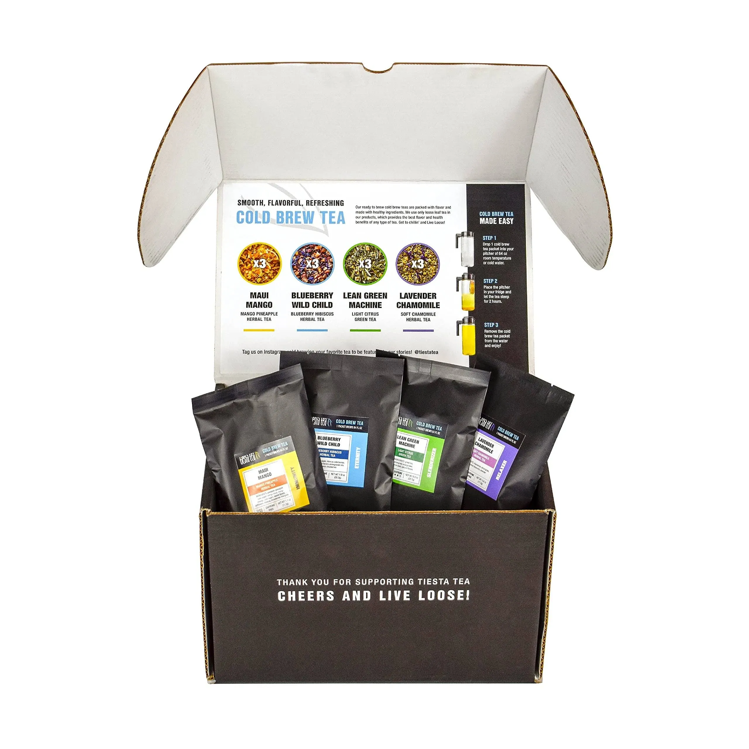 Tiesta Tea Cold Brew Tea Variety Pack