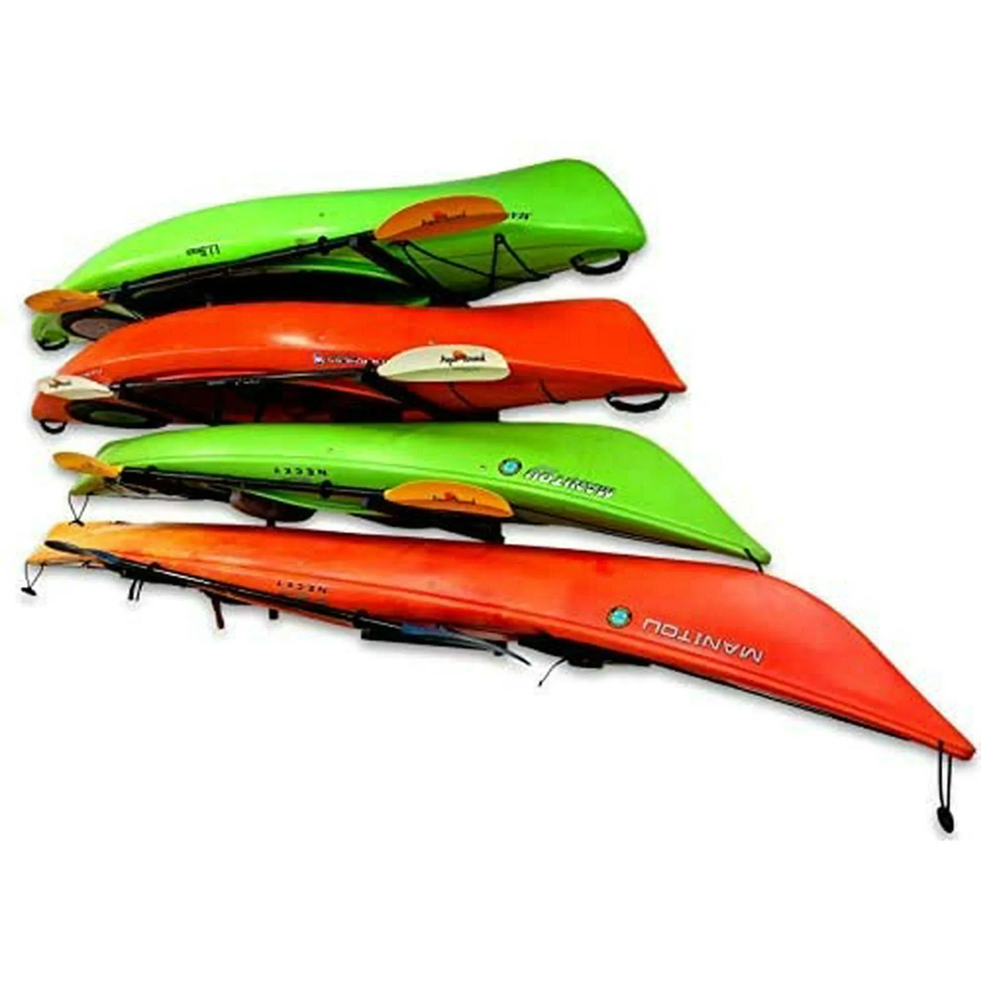 4 Kayak Wall Storage Rack | Holds Up to 400 lbs | Indoor Organizer | StoreYourBoard