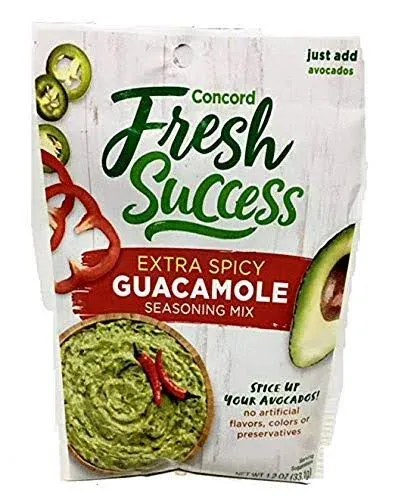 Concord Farms Extra Spicy Guacamole Mix, 1.2-Ounce Pouches (Value pouches)