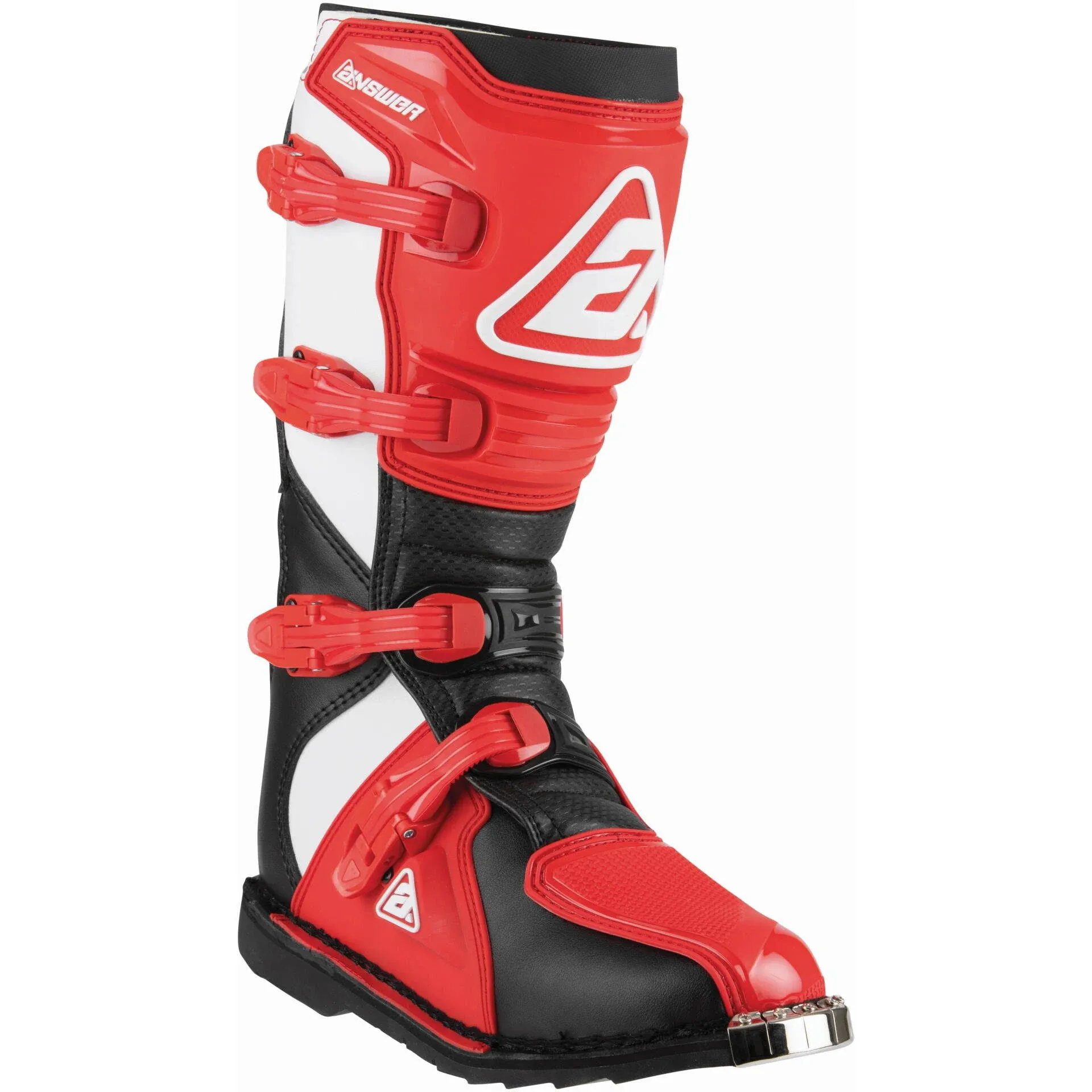 Answer Racing AR1 Race Boots - Black/ Red - 12