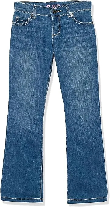 The Children's Place Girls' Basic Bootcut Jeans