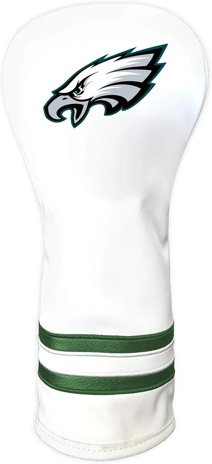 Team Golf NFL White Vintage Fairway Golf Club Headcover, Form Fitting Design, Retro Design