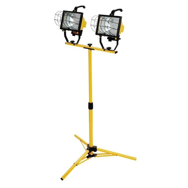 Woods L13 Twin Head Work Light, Adjustable Tripod Up To 42 Inches Tall, 16,000