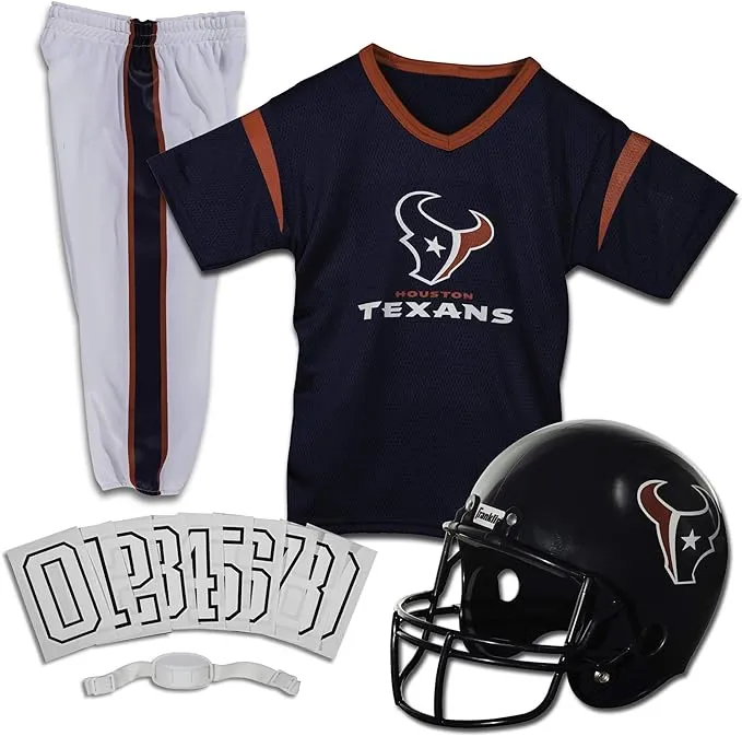 Franklin Sports NFL Youth Football Uniform Set for Boys & Girls - Includes Helmet, Jersey & Pants with Chinstrap + Numbers