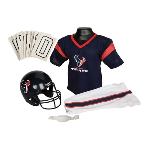 Franklin Sports Houston Texans Deluxe Football Uniform Set