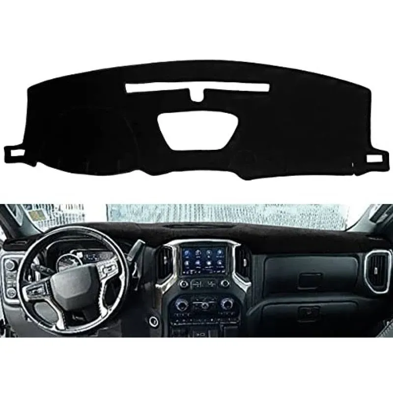 Dash Cover Mat Custom Fit for 2019-2022 Chevy Chevrolet Silverado/GMC Sierra 1500 ...