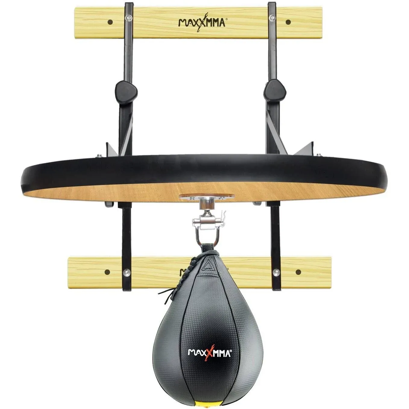 MaxxMMA Heavy Duty Adjustable Speed Bag Platform Kit 24 inch + Speed Ball (10 ...