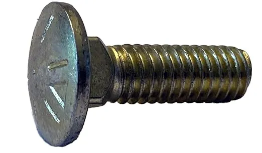 Generic 3/8-16X1 Carriage Bolt Grade 8 Fully Threaded Zinc Yellow (Pack of 25)